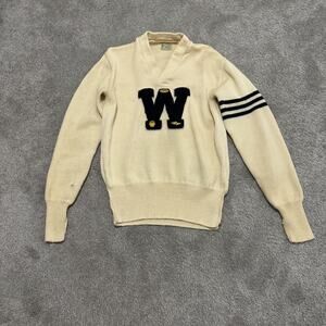 Octonek Knitting Seattle Varsity Letterman Sweater Washington Vintage 50s